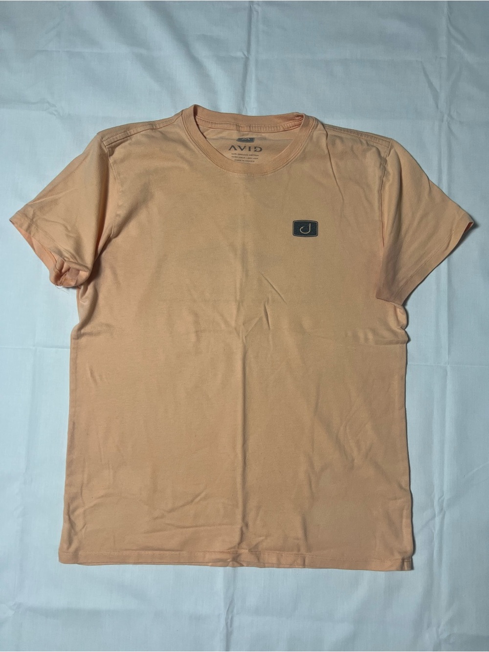 AVID Men's Short Sleeve Crew Tee in Peach